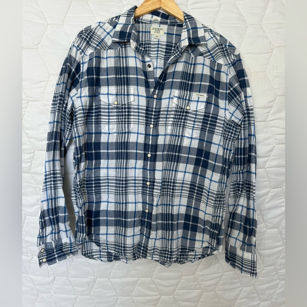 Lucky brand mens pearl snap shirt
